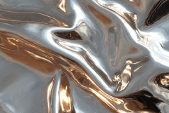 Liquid Gold and Silver Chrome Texture - Metallic Foil Flow Product Image 1
