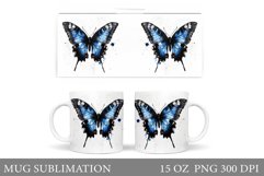 Butterfly Mug Design. Butterfliy Mug Sublimation Product Image 1