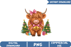 Cute Christmas Reindeer Sublimation,Christmas Png Product Image 1
