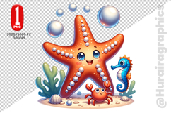Star Fish Clipart- PNG File Product Image 2
