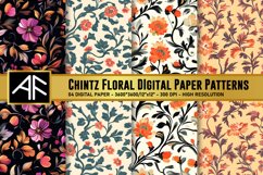 Chintz Flower Digital Paper Patterns Product Image 1