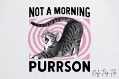 Vintage Funny Cat Quotes Sublimation, Vintage PNG Product Image 1