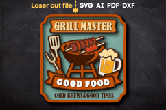 Grill Master SVG laser cut files for Glowforge Product Image 1