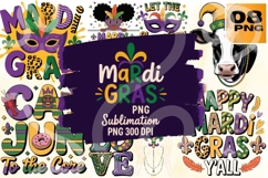 Mardi Gras PNG Sublimation Bundle 8 Product Image 1