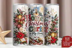 Praise the Lord 20oz Tumbler Wrap, Christian Christmas Nativ Product Image 2