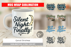 Cynical Christmas Phrases Mug Wrap Product Image 1
