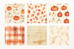 Autumn Planning Seamless Pattern Digital Paper Pack 10 JPG Product Image 2