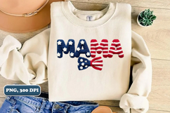 Coquette Mama USA Flag Faux yarn PNG Product Image 2
