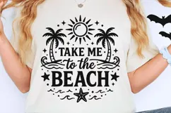 Take Me To The Beach Svg, Summer Vibes Svg, Vacation Svg. Product Image 2