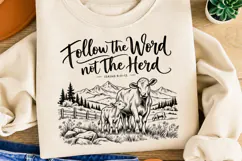 Led by Grace Sheep Christian PNG, Christian Sheep Faith Subl Product Image 2