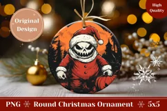 Creepy Monster Ornament, Spooky Village Ornament PNG Product Image 1