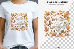 Autumn quote png design for T-shirts Product Image 1