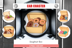 Car Coaster Donut Box Product Image 1