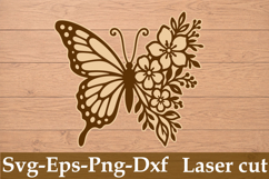 Butterfly Laser Cut Svg Design Product Image 1