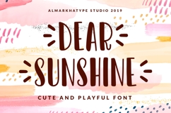 Dear Shunshine - Cute &amp; Playful Font Product Image 1