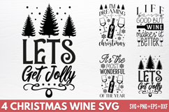 Christmas Wine SVG Product Image 1