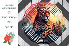 Leopard Wind Spinner Sublimation, Tropical Sublimation Product Image 1