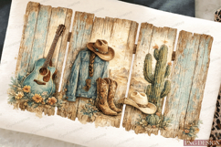 nativity png,chriswestern png,cowgirl png,western fence png, Product Image 3