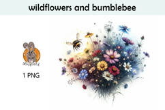 wildflowers, bumblebee Product Image 1