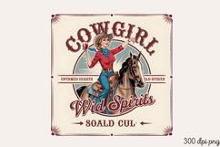 COWGIRL Wild Spirits PNG Product Image 2