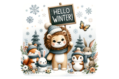 Hellow Winter Clipart - PNG File Product Image 2