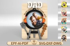 Fathers Day Fridge Magnet Photo Frame Svg Product Image 1
