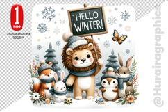 Hellow Winter Clipart - PNG File Product Image 1