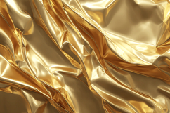 Gold fabric with smooth and shiny surface Product Image 1