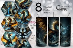 Chinese dragon | mystic Skinny tumbler sublimation designs Product Image 1