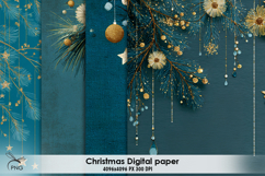 Christmas digital paper, background clipart Product Image 1