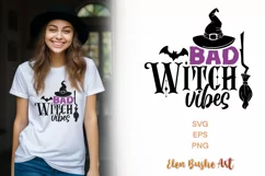 Happy Halloween svg, Witch svg, Spooky season svg Product Image 1