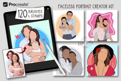 Procreate Faceless Portrait Kit - 120 Brushes and Stamps Product Image 1