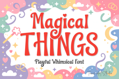Magical Things Font Playful Whimsical Kids Display Font Product Image 1
