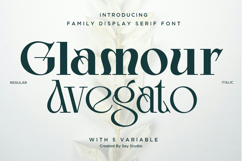 Glamour Avegato - Stylish Family Serif Font Product Image 1