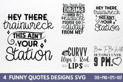 Funny Quotes Designs SVG Product Image 1