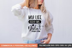 My Life Feels Like A Test I Didn&#039;t Study For Svg Design Product Image 1