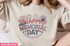 Happy Memorial Day PNG, Memorial Day Sublimation PNG Product Image 2