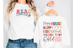 Motivational Mom Life Svg, Positive Quotes Png Product Image 1