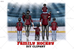 Hockey Family clipart: &quot;HOCKEY CLIPART&quot; Hockey jerseys Sport Product Image 1