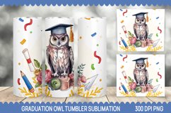 Graduation Owl Tumbler Sublimation Bundle - Owl Tumbler Wrap Product Image 2