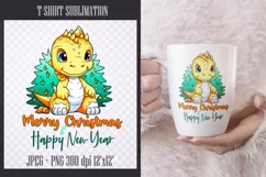 Merry Christmas and Happy New Year Sublimation PNG/jpeg Product Image 1