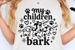 My Children Bark Svg, Dog Mom Svg, Funny Dog Lover Svg. Product Image 2