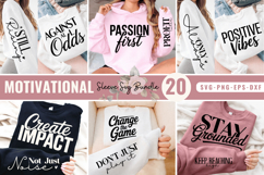 Motivational Sleeve SVG Bundle 20 Unique Quote Designs Product Image 1