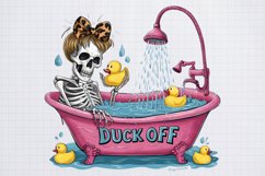 Funny Skeleton Messy CLIPART PNG Product Image 1