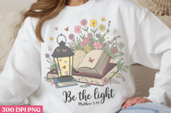 Be The Light PNG, Book Reader Sublimation PNG Product Image 2