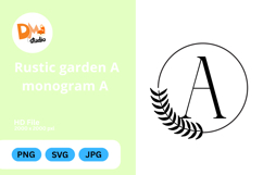 Rustic Garden Monogram Product Image 1