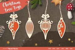 Christmas tree toys 7 / laser cut file / SVG Product Image 1