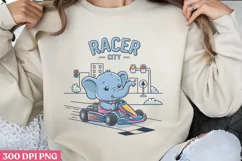 Racer City 1 PNG, Cute Animal Sublimation Product Image 2