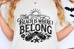 The Beach Is Where I Belong Svg, Summer Beach Life Svg. Product Image 2