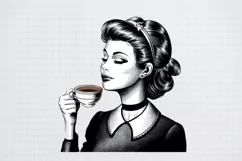 Retro Girl Quotes I am only talking to my dog today png Product Image 1